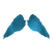 kikkapink angel blue wings - Free PNG Animated GIF