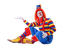 Kaz_Creations Party Clown Performer Costume - PNG gratuit GIF animé