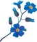 Kaz_Creations Deco Flowers Flower Blue - PNG gratuit GIF animé
