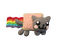 Nyan cat emo - δωρεάν png κινούμενο GIF