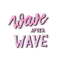 summer wave pink deco quote text dolceluna - ingyenes png animált GIF