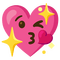 Sparkly kissing heart emoji kitchen lovecore - besplatni png animirani GIF