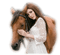 woman Nitsa horse - ingyenes png animált GIF