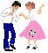 Dançarinos - GIF animado gratis GIF animado