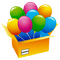 Kaz_Creations Balloons - zdarma png animovaný GIF