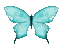 BLUE BUTTERFLY GIF turquoise papillon