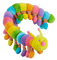 rainbow caterpillar plush toy - png gratuito GIF animata