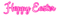 Happy Easter.Text.White.Pink - 無料png アニメーションGIF