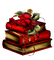 rose, red, книги, Pelageya - PNG gratuit GIF animé
