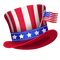 Patriotic.4th OfJuly.Scrap.Red.White.Blue - Free PNG Animated GIF