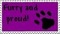 furry and proud stamp - png gratuito GIF animata