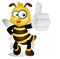 Kaz_Creations Cute Cartoon Love Bees Bee Wasp - gratis png geanimeerde GIF