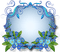 kort-blå- blommor----card--blue-flowers - PNG gratuit GIF animé