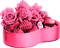Heart.Box.Candy.Roses.Brown.Pink - png gratis GIF animasi