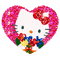 hello kitty heart - Darmowy animowany GIF