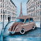 kikkapink paris car animated background - GIF animé gratuit GIF animé