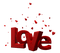 Kaz_Creations Text Hearts Love - bezmaksas png animēts GIF