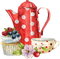 Kanne, Tasse, Kuchen, Törtchen, Dessert - png gratuito GIF animata
