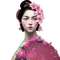 kikkapink pink geisha oriental woman - darmowe png animowany gif
