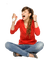 Kaz_Creations Woman Femme Girl Red - kostenlos png Animiertes GIF