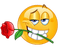 epic emoji with rose - darmowe png animowany gif