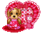 Valentine's Day Cute Doggy in Teacup
