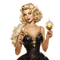 champagne woman - Free PNG Animated GIF