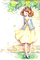Vintage Girl painting - 免费PNG 动画 GIF
