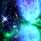Blue Green Stars Background - Gratis animeret GIF animeret GIF