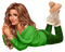 kikkapink winter fashion woman  green - ücretsiz png animasyonlu GIF