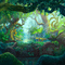 Y.A.M._Fantasy forest background - nemokama png animuotas GIF