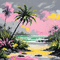 ♡§m3§♡ tropical beach water pink animated - GIF animé gratuit GIF animé