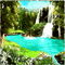 ..:::Background nature waterfall blue green:::.. - Бесплатни анимирани ГИФ анимирани ГИФ