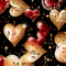 ♥❀❀❀❀ sm3 hearts gold pattern  gif red - Бесплатный анимированный гифка анимированный гифка