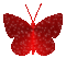 red glitter butterfly