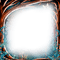 soave frame gothic fantasy tree forest brown blue - PNG gratuit GIF animé
