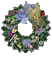 Glitter Christmas Wreath - Free animated GIF Animated GIF