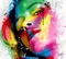 Modern multicolored portrait - PNG gratuit GIF animé