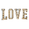 Love.Text.Lights.Gold.gif.Victoriabea - GIF animé gratuit GIF animé