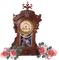 Antiikkikello, antique clock - gratis png geanimeerde GIF