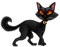 black cat by nataliplus - PNG gratuit GIF animé
