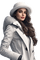 Зимняя  женщина - nemokama png animuotas GIF