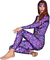 femme violette - Безплатен анимиран GIF анимиран GIF