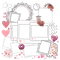 Cute aesthetic pink frames deco [Basilslament] - png gratis GIF animasi