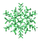 green snowflake