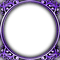 soave frame circle  vintage art deco purple