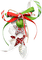 Christmas.Cluster.White.Green.Red - png grátis Gif Animado