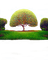 landscape spring nature trees field green - 免费PNG 动画 GIF