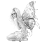 Y.A.M._Fantasy fairy black-white - Ücretsiz animasyonlu GIF animasyonlu GIF