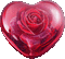 Róża serce - Nemokamas animacinis gif animuotas GIF